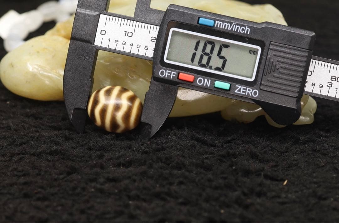 本物 ミニ老天珠 チベット ジービーズ 水紋「流水紋天珠 」Dzi beads