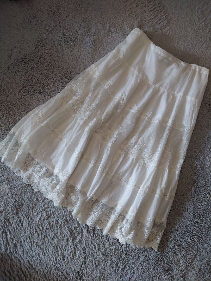 アパルトモン】レース キャミソールワンピース スカート ホワイト