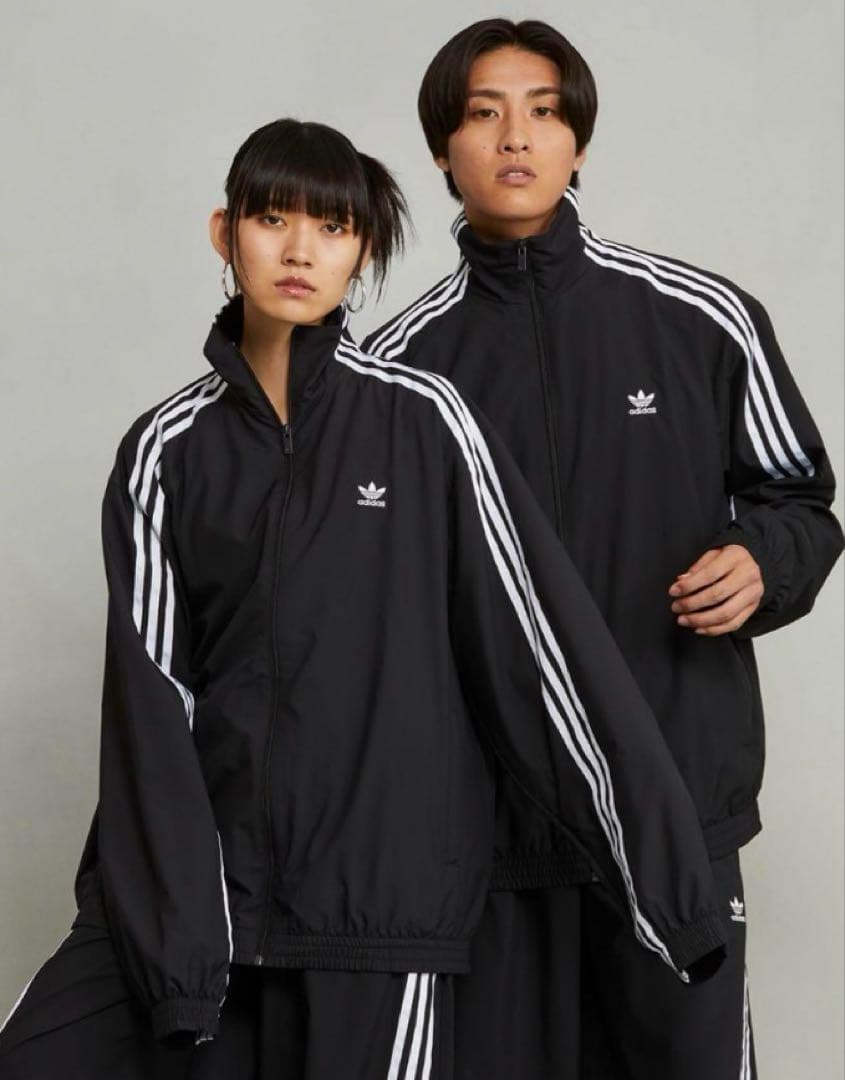 adidas Adilenium オーバーサイズトラックトップ シーズン1 黒M - メルカリ
