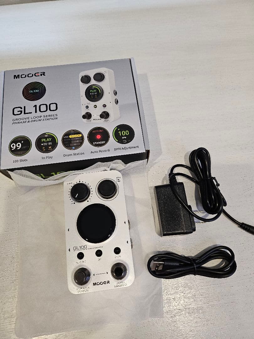 Mooer GL100 タッチパネル ドラムマシン + ルーパー GL100-01.png?v=1734487853