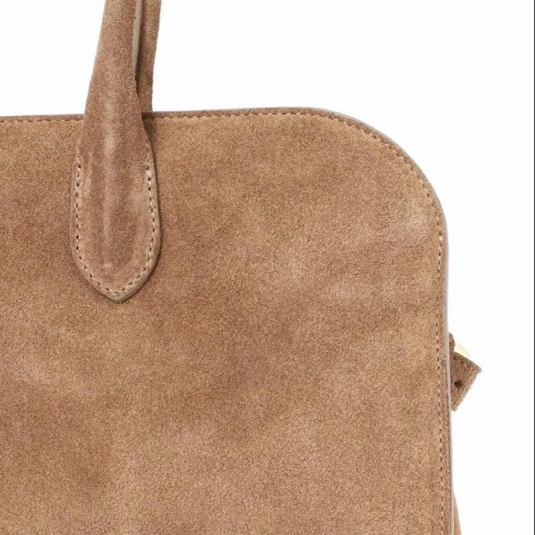 Milosミロススエードトートバッグボストン小旅行普段美品定価33000円