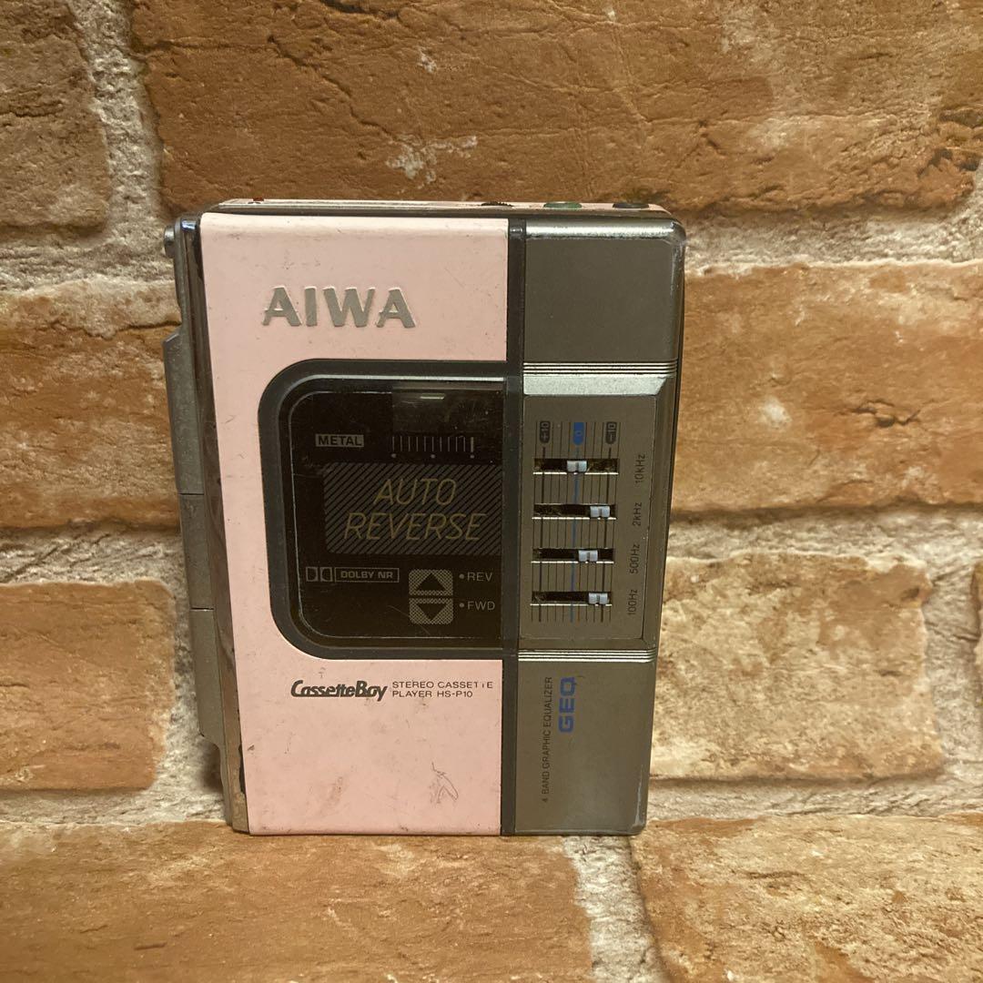 AIWA HS-P10 ピンク カセットボーイ カセットプレーヤー ジャンク