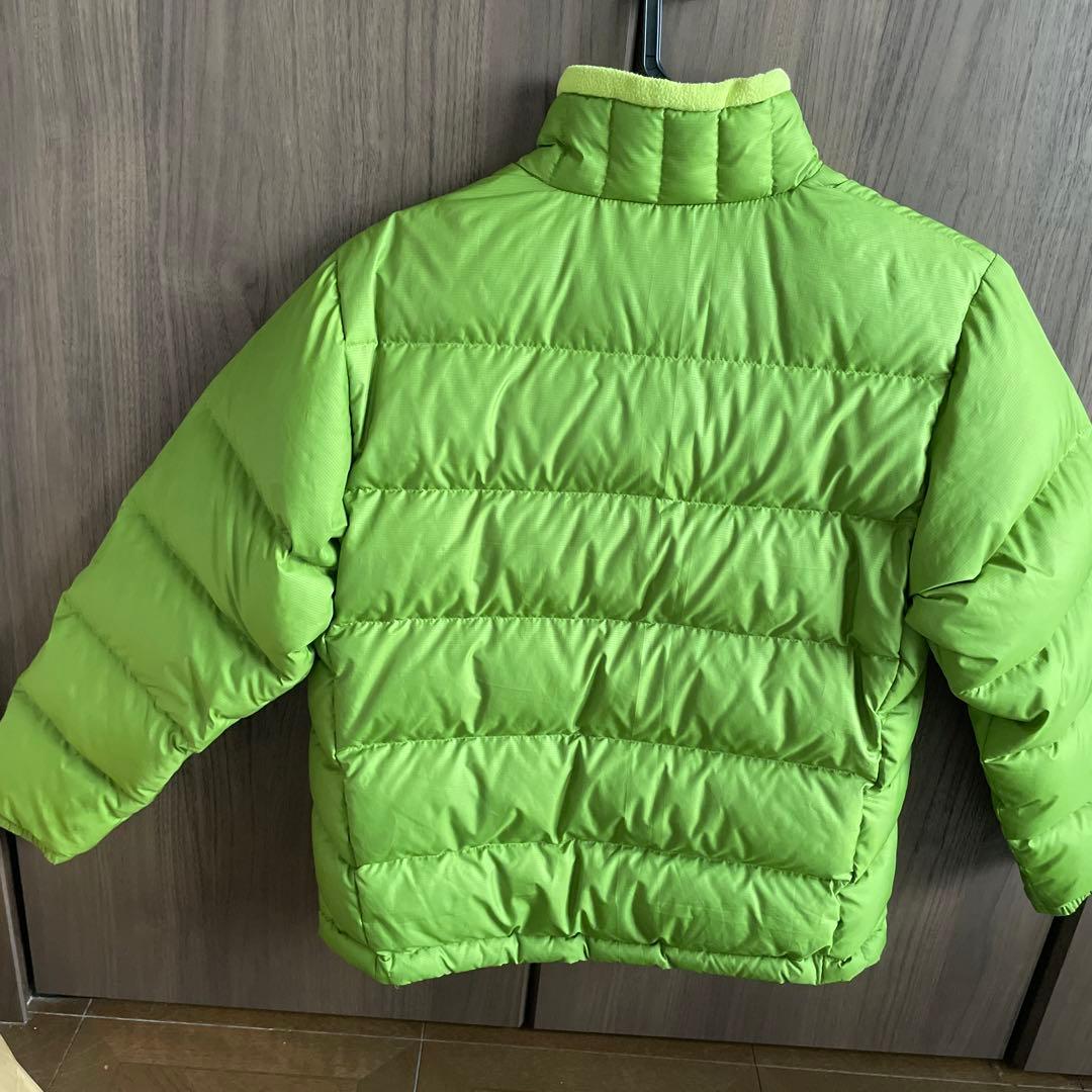 Patagonia キッズ ダウンジャケット ライムグリーン - メルカリ