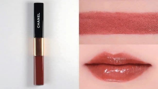 新品 CHANEL ルルージュデュオウルトラトゥニュ 196 レッドブラウン