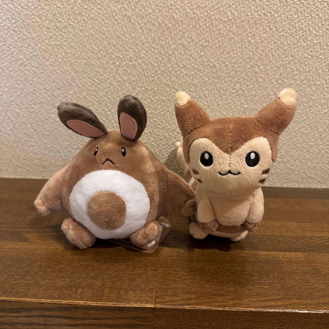 ポケモンセンターオリジナルぬいぐるみ 限定 fit オタチ オオタチ 2点