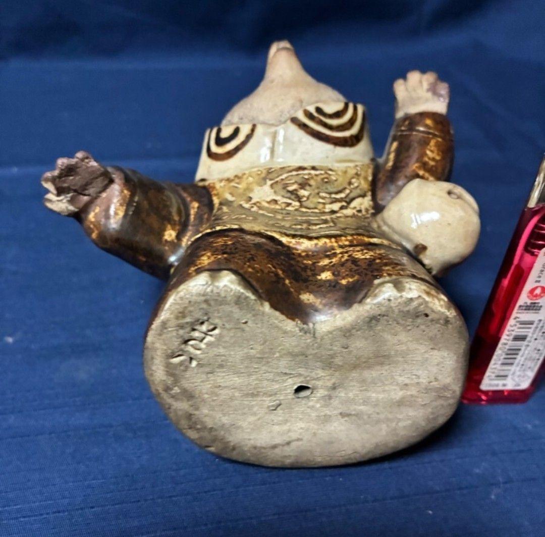 U*O様 レア 道八和尚狸 仁阿弥道八 京焼 H 12㎝W 12㎝重38g和尚 - メルカリ