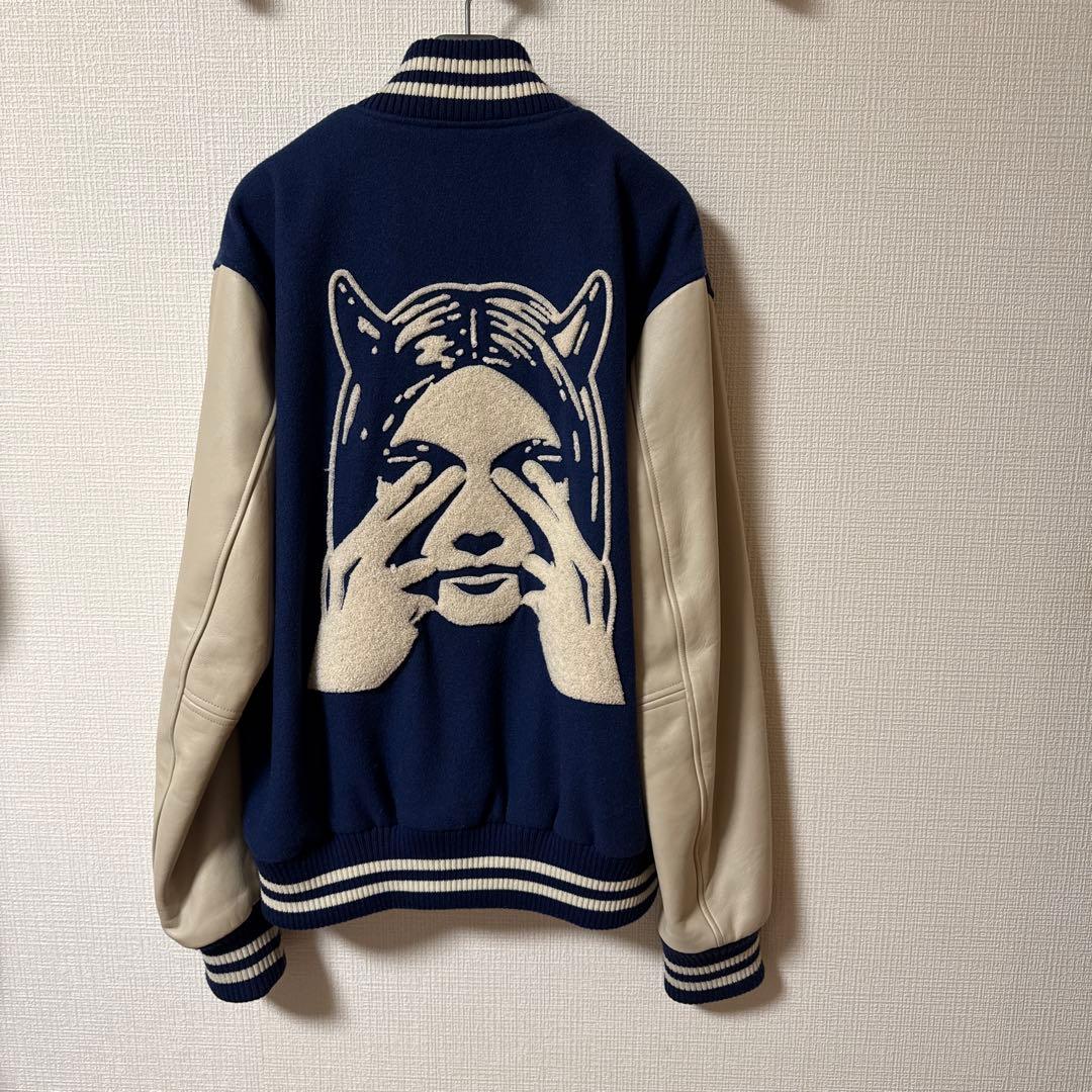 梅干しおにぎり様 ヒステリックグラマー SEE NO EVIL刺繍 ヴァーシティ