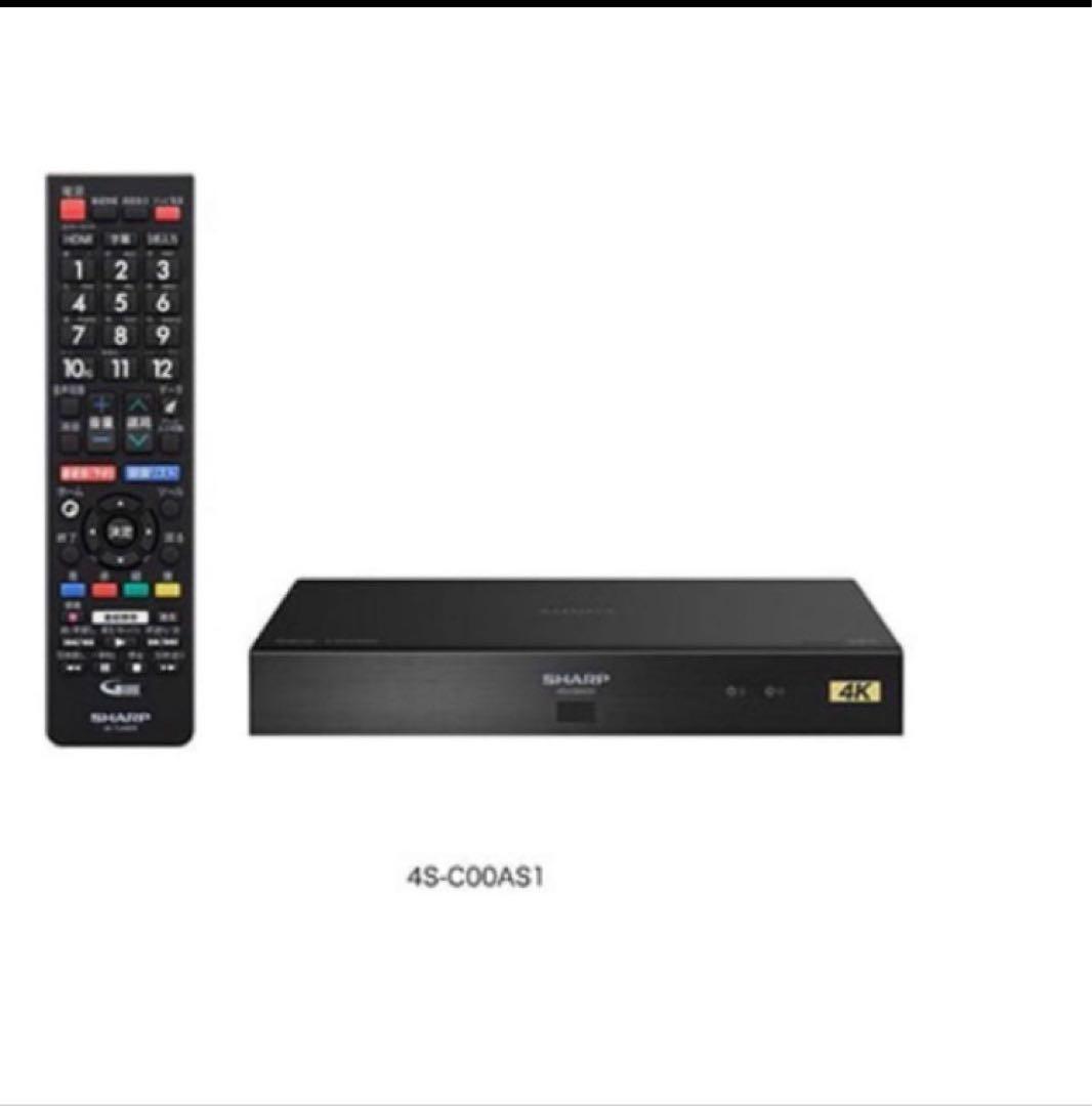 新品シャープ リモコン付きデジタルテレビチューナー[4Kチューナー]SHARP 4Kチューナー 4S-C00AS1｜薄型テレビ／液晶テレビ｜アクオス：シャープ