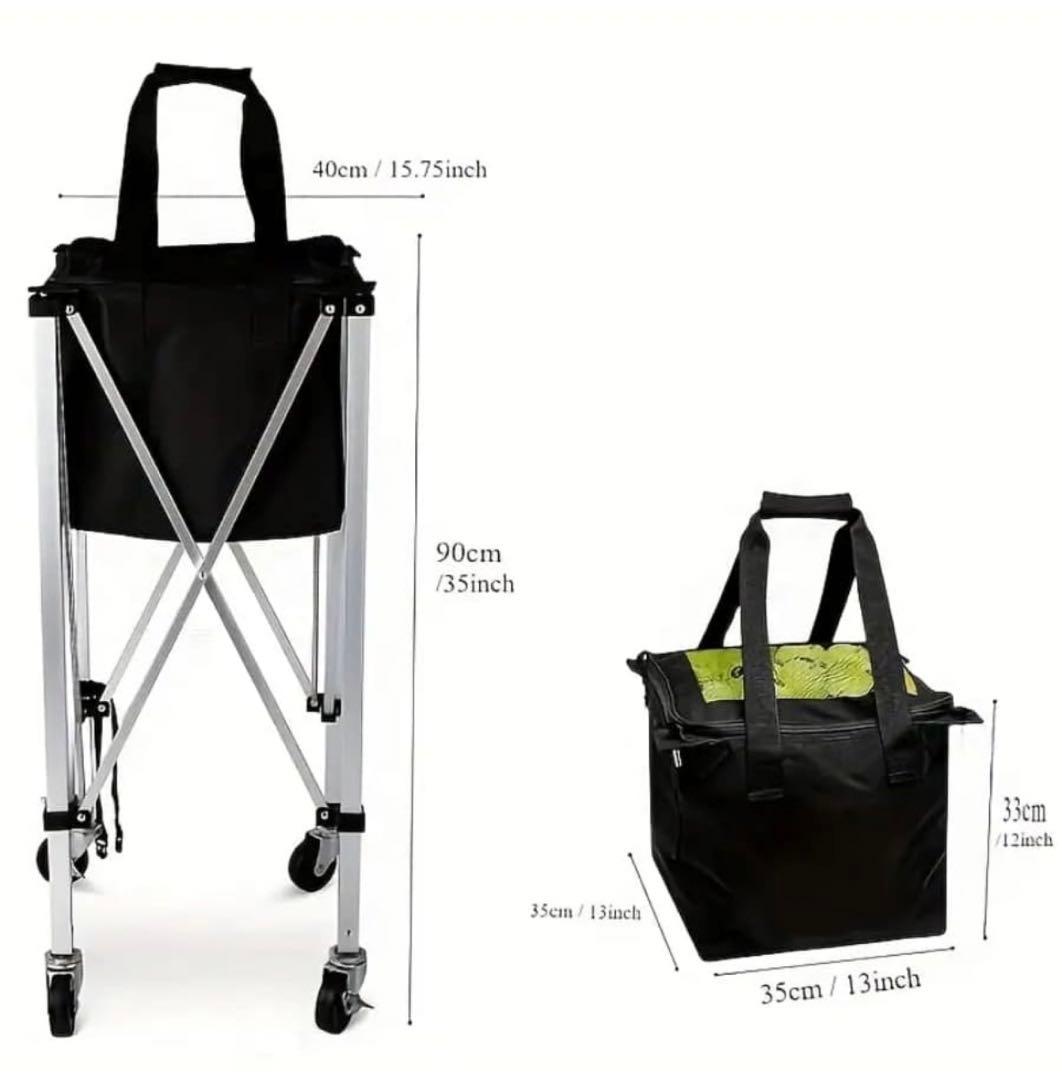 テニスバッグ 折りたたみ式テニスカート 車輪付き コンパクト 軽量