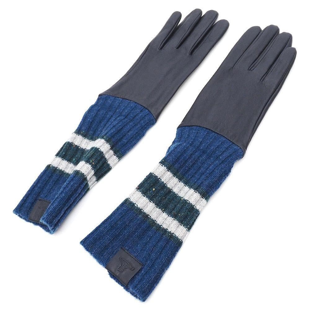 未使用 ヴィヴィアンウエストウッド タッチ対応 レザーニット 手袋