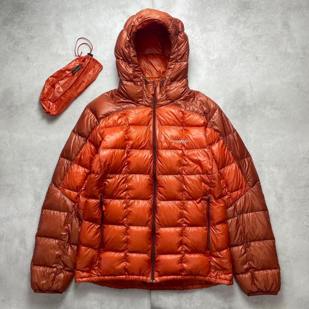 人気✨希少カラー✨モンベル スペリオダウンパーカー オレンジ L