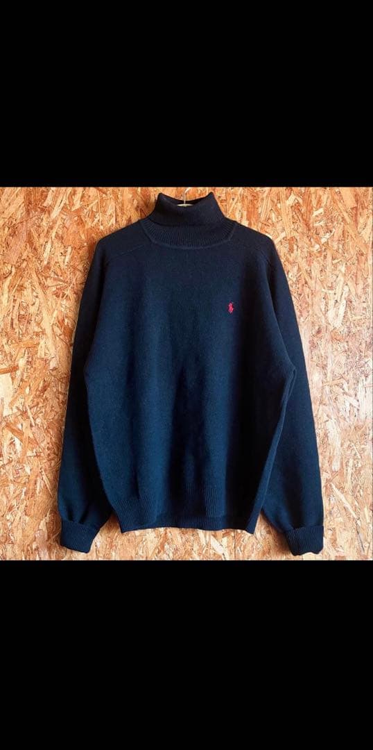 未使用タグ付き 90s Ralph Lauren タートルネックニット ウール - メルカリ