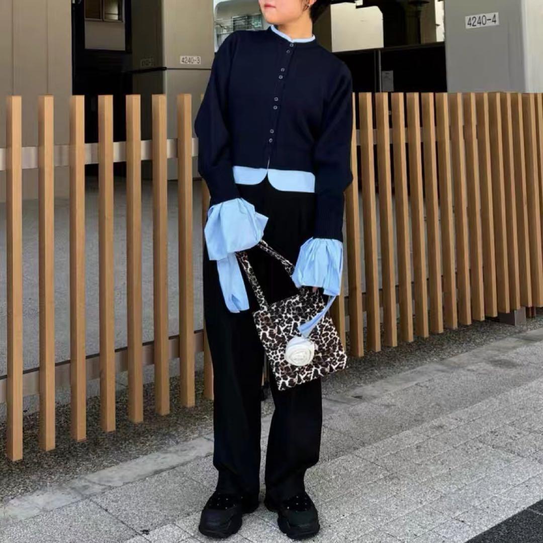 新品 Bibiy ANGELIQUE KNIT色ネイビー