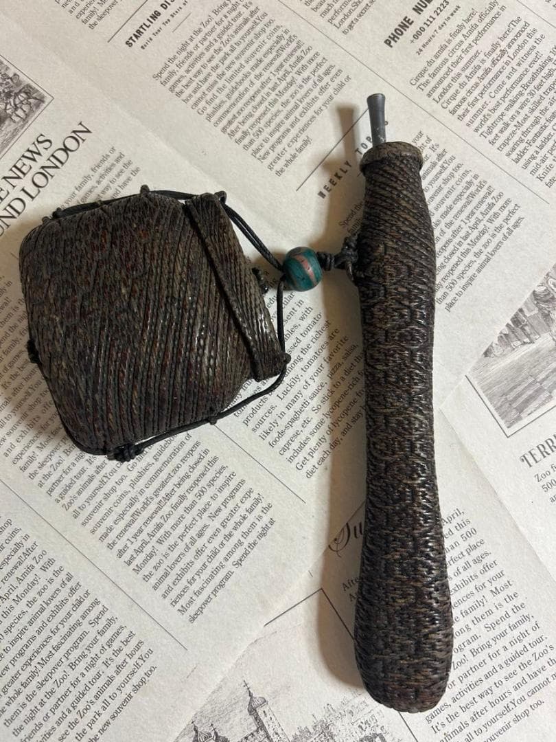 昭和のタバコ入れ 煙管入れ 材質不明 昭和レトロ キセル