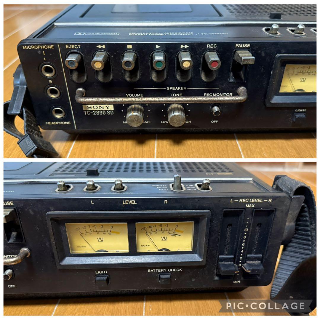 ソニー カセットコーダー TC-2890SD デンスケ レトロ 家電 希少 - メルカリ