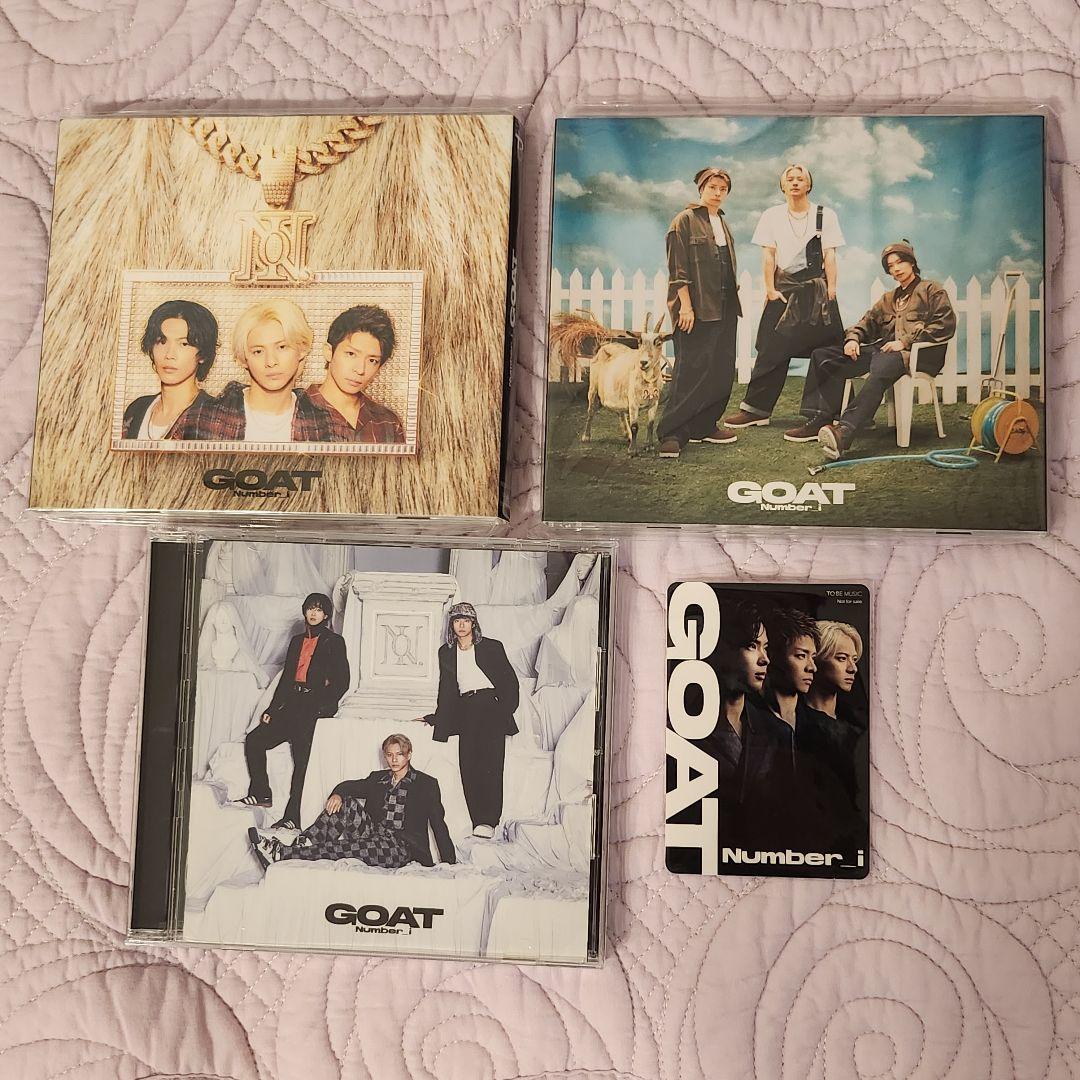 Number_i GOAT【3形態セット】CD&DVDステッカー付き - メルカリ