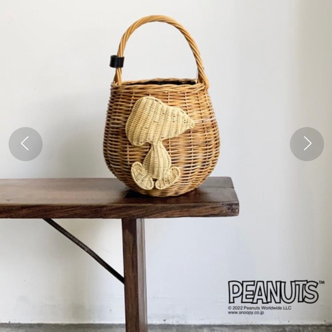 レア！未使用品★KIS Design × PEANUTS アラウンドバスケット SNOOPY（PEANUTS 75years）ミニセミルナバスケット|ギア|キャリー