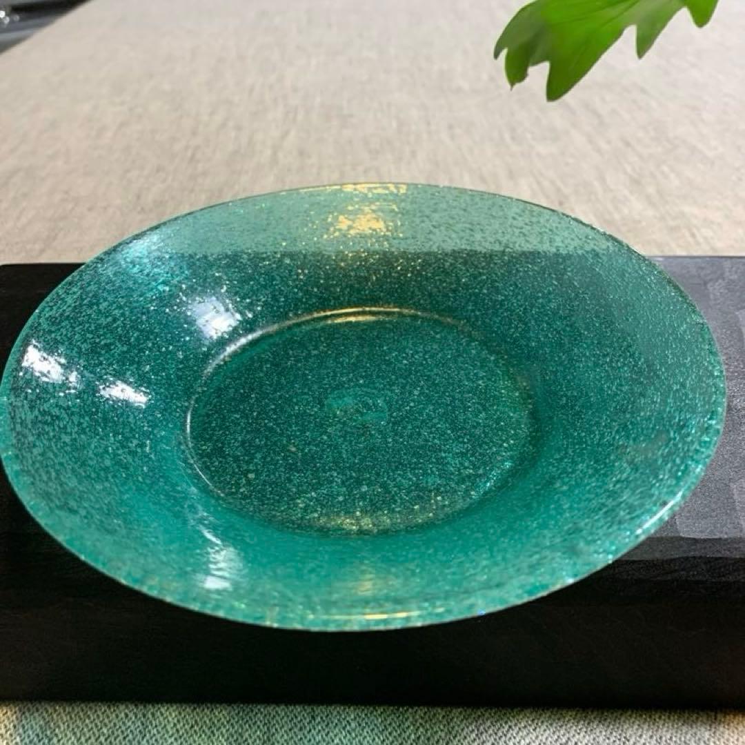 小谷晋三 倉敷ガラス 初期作品 気泡 吹きガラス 新品に近い美品 横山