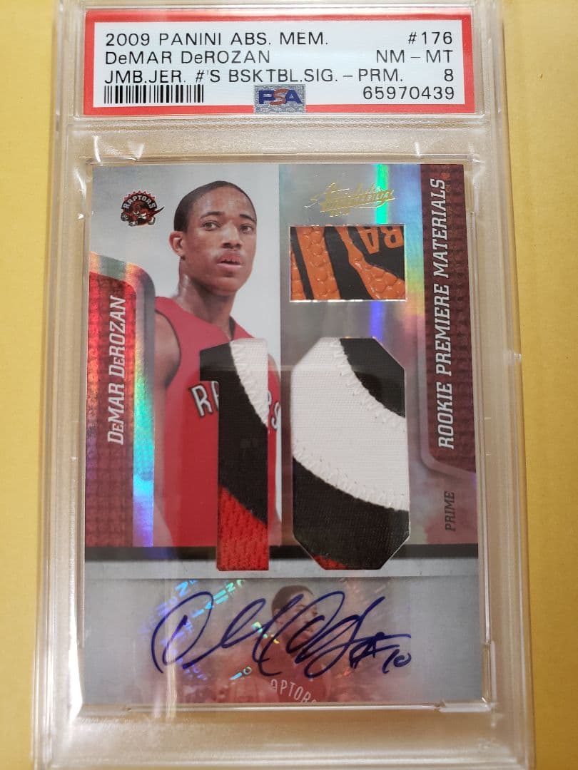 RPA5シリ 2009 デマー デローザン ルーキーパッチオート ロゴマンボール RPA5シリ 2009 デマー デローザン ルーキーパッチオート ロゴマン