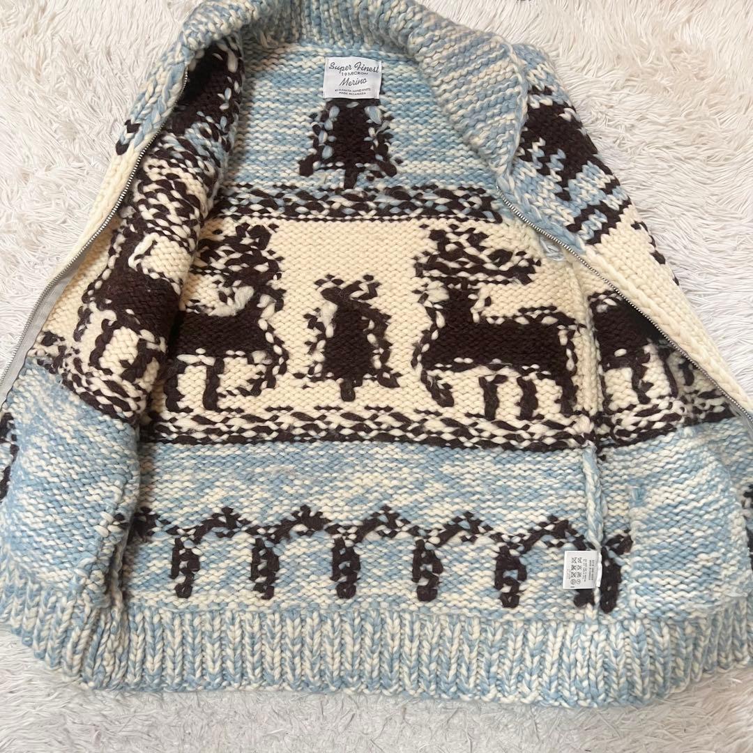 SALE】KANATA カナタ カウチンニットベスト ユナイテッドアローズ水色