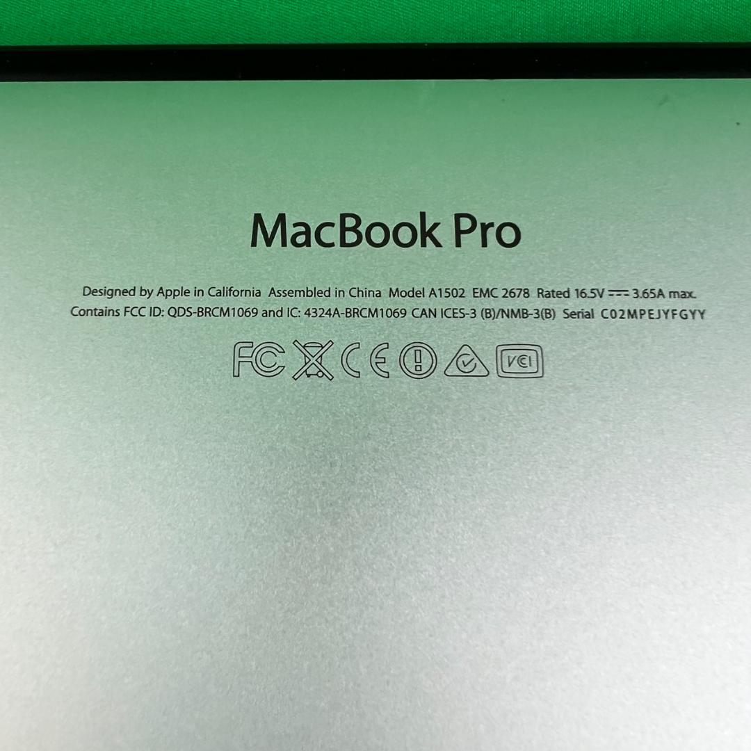MacBook本体 MacBookPro 13.3 A1502 Core i5 2.4G 4GB