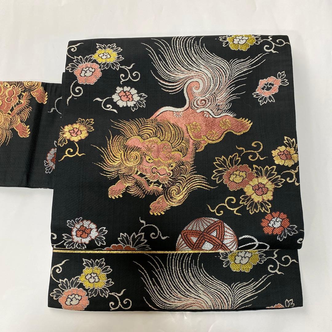 唐獅子 アンティーク名古屋帯 - メルカリ