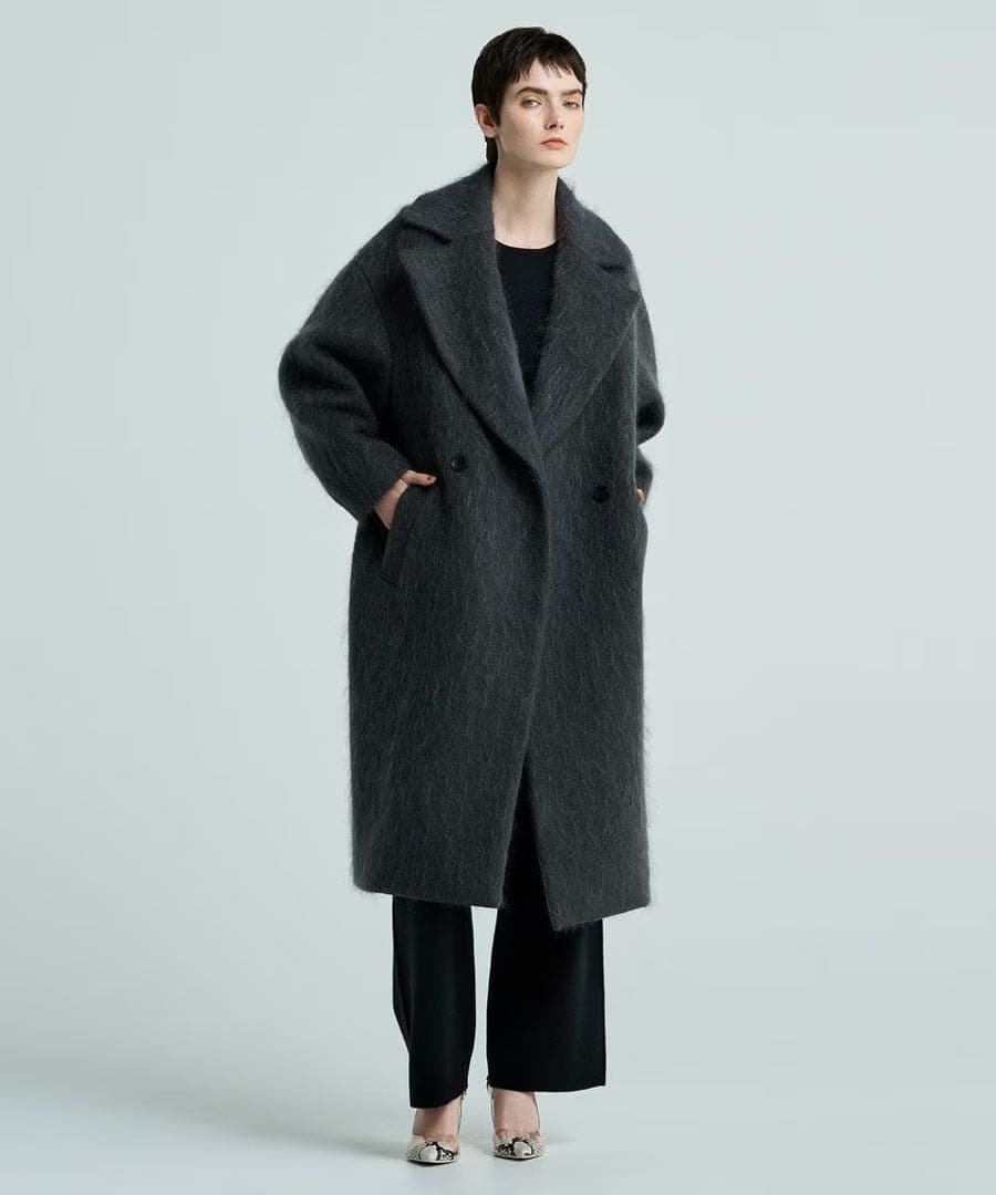 シャギー オーバーコート uncrave - メルカリ