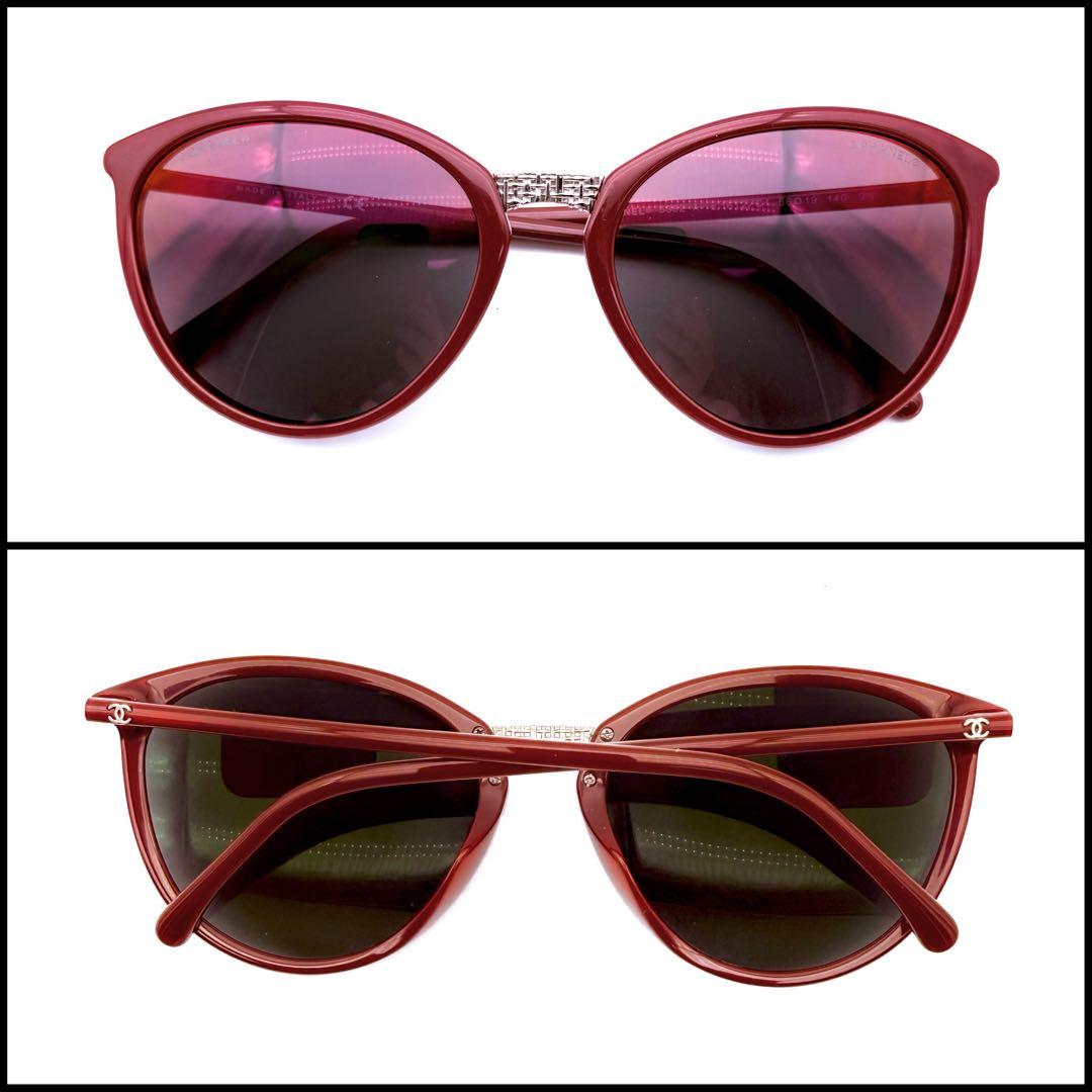 極美品】CHANEL シャネル ココマーク ボストン サングラス ミラー