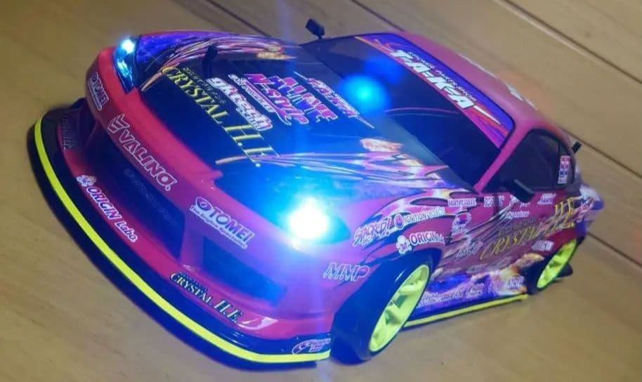 アライブフーン映画S15シルビアLEDボディ＆ヨコモドリパケ2WDフル