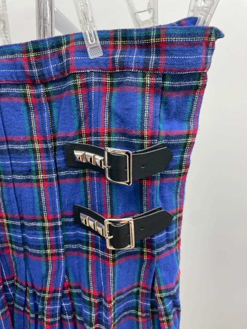 ROY refrect overjoy スカート Mサイズ 青チェック - メルカリ