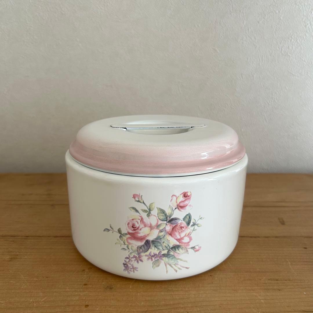 イマン ホーロー 丸缶 ビビアン 高さ10㎝ 直径15㎝ - メルカリ