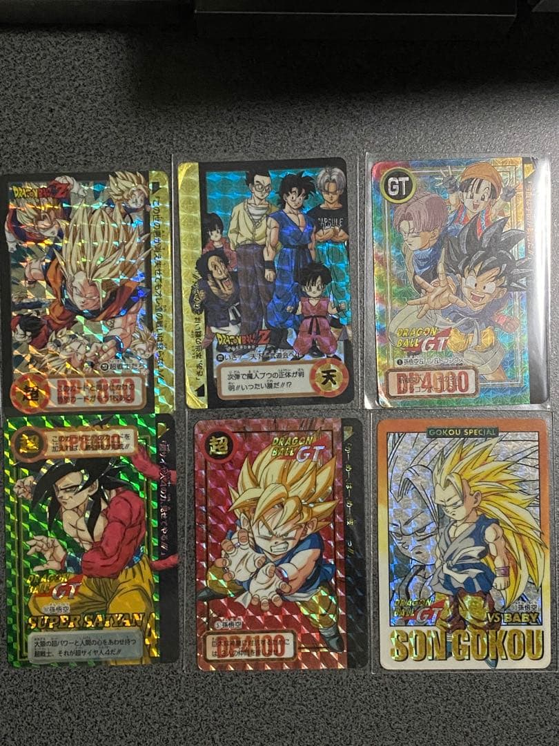 ドラゴンボールZ and GT カードダス 両面プリズム6枚セット - メルカリ