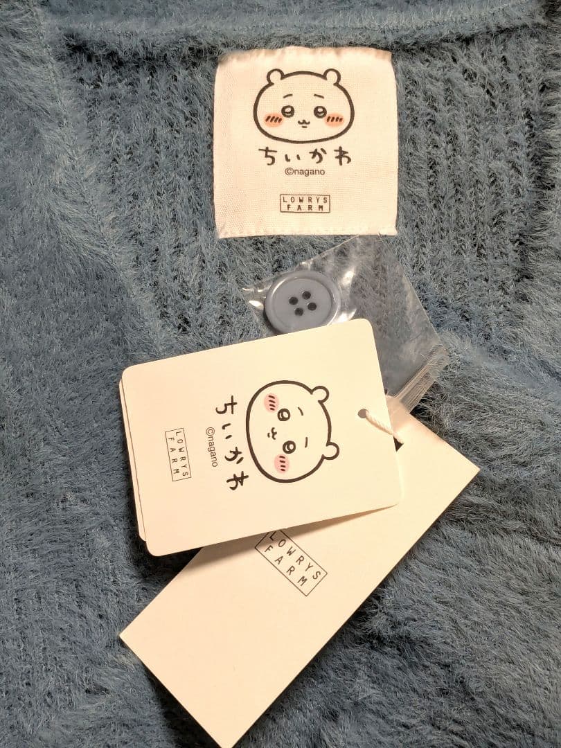 ローリーズファーム×ちいかわコラボ ニットカーディガン（ハチワレ