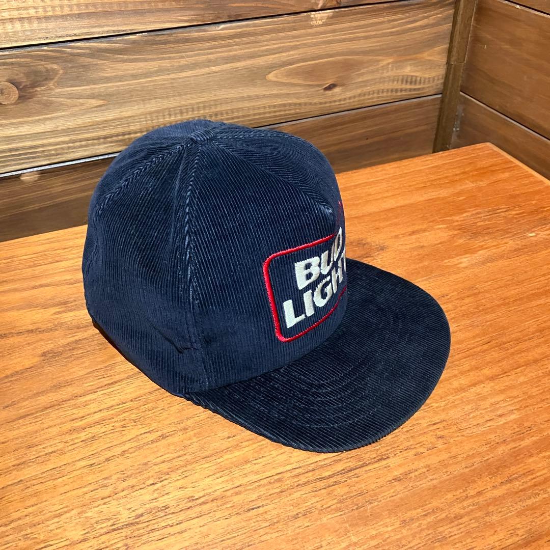 bud light コーデュロイ ネイビー トラッカーキャップ 帽子 ハット