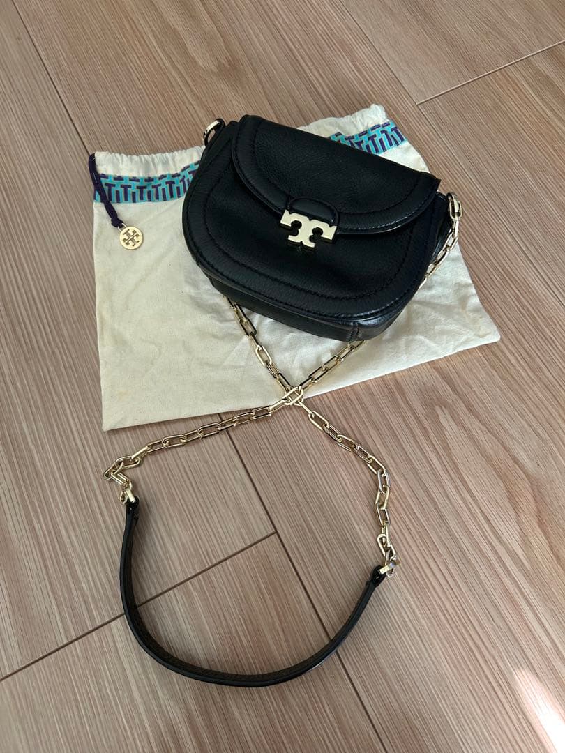 Ai♡《トリーバーチ》ブラックレザーショルダーバッグ