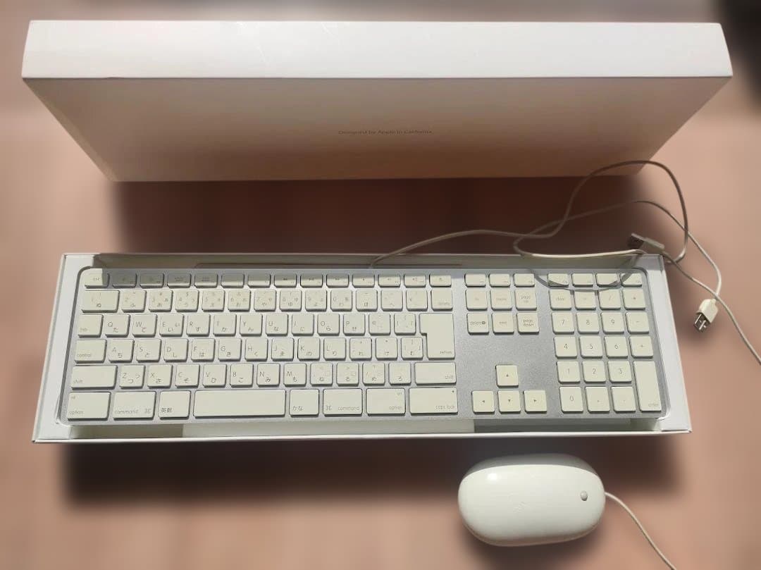 Apple Mac 純正 有線キーボードとマウス セット - メルカリ