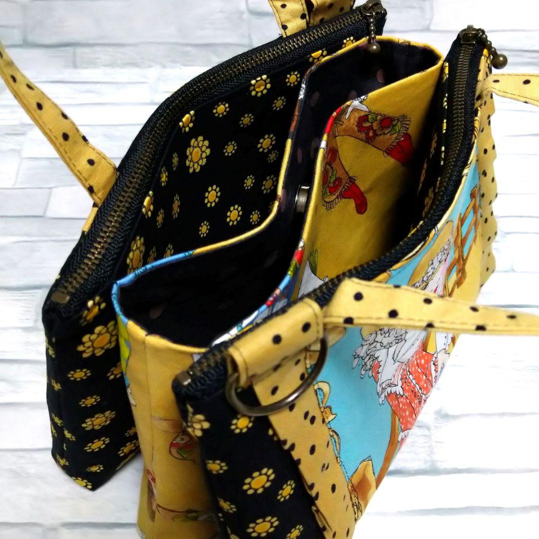 ロラライハリス♥トリプルポーチ ハンドメイド ショルダーバッグ ミニ