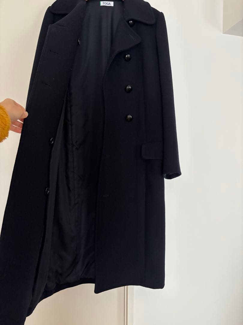マミッコ様専用】TOGA ネイビー ロングコート - メルカリ