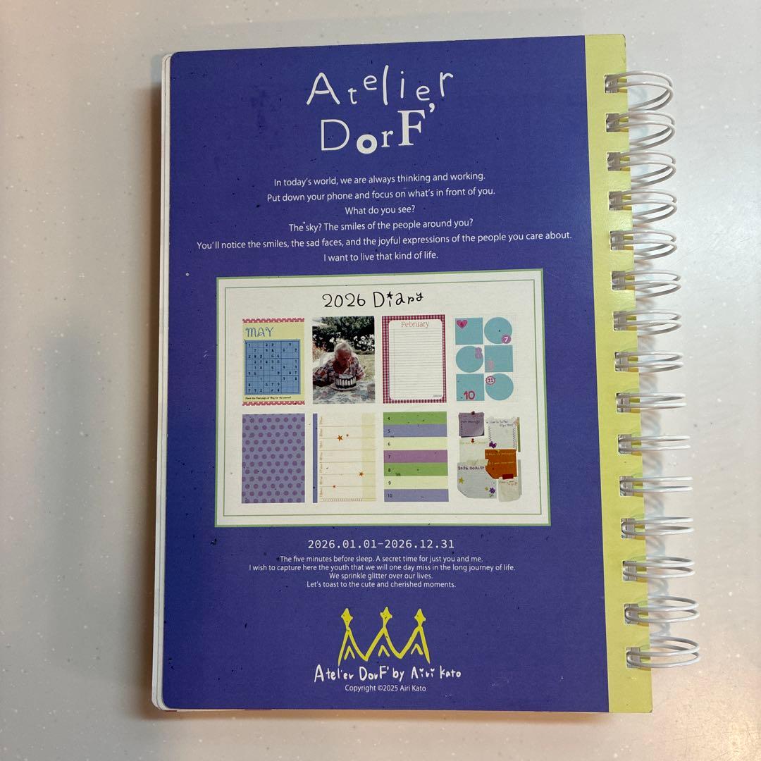 AtelierDorF 2026スケジュール帳 アトリエドルフ 手帳 - メルカリ