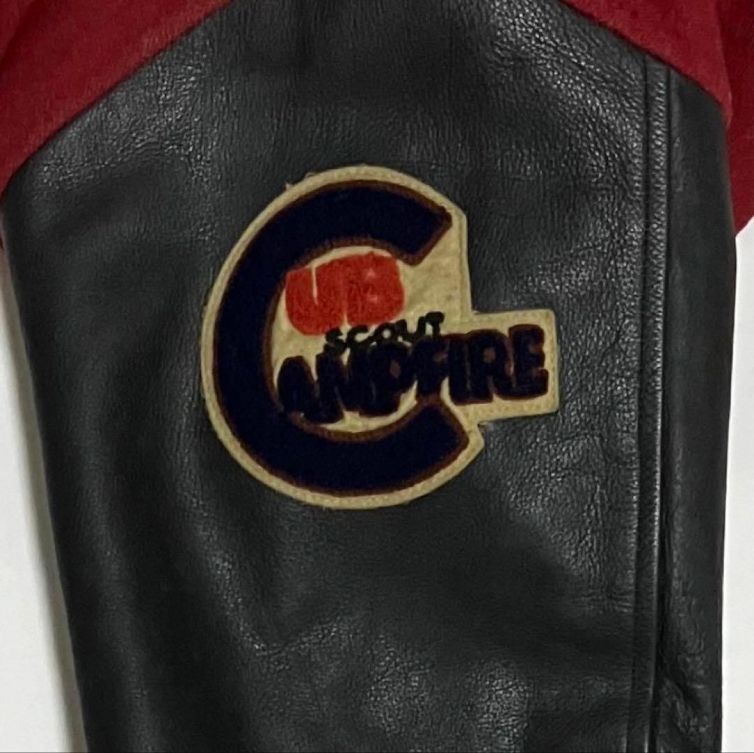 人気】FLANDRE フランドル スタジャン 牛革レザー ワッペン 刺繍ロゴ