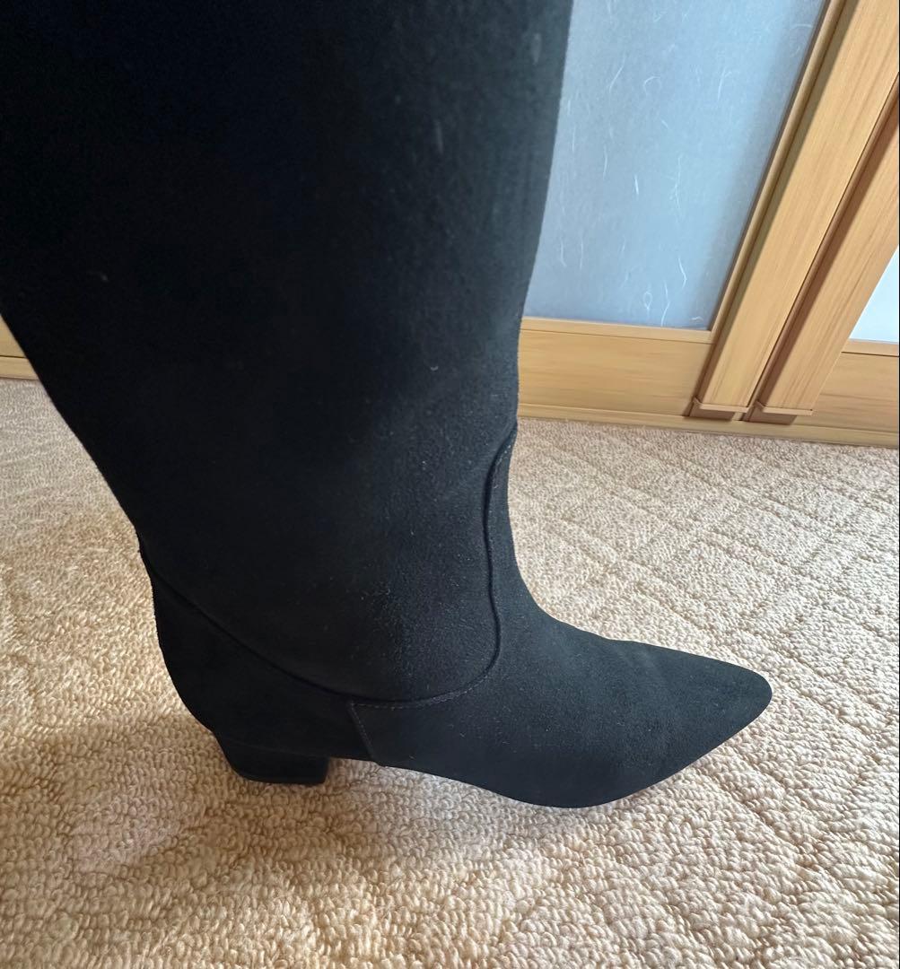 美品 PELLICO ペリーコ スェードレザー ロングブーツ 37 黒 24