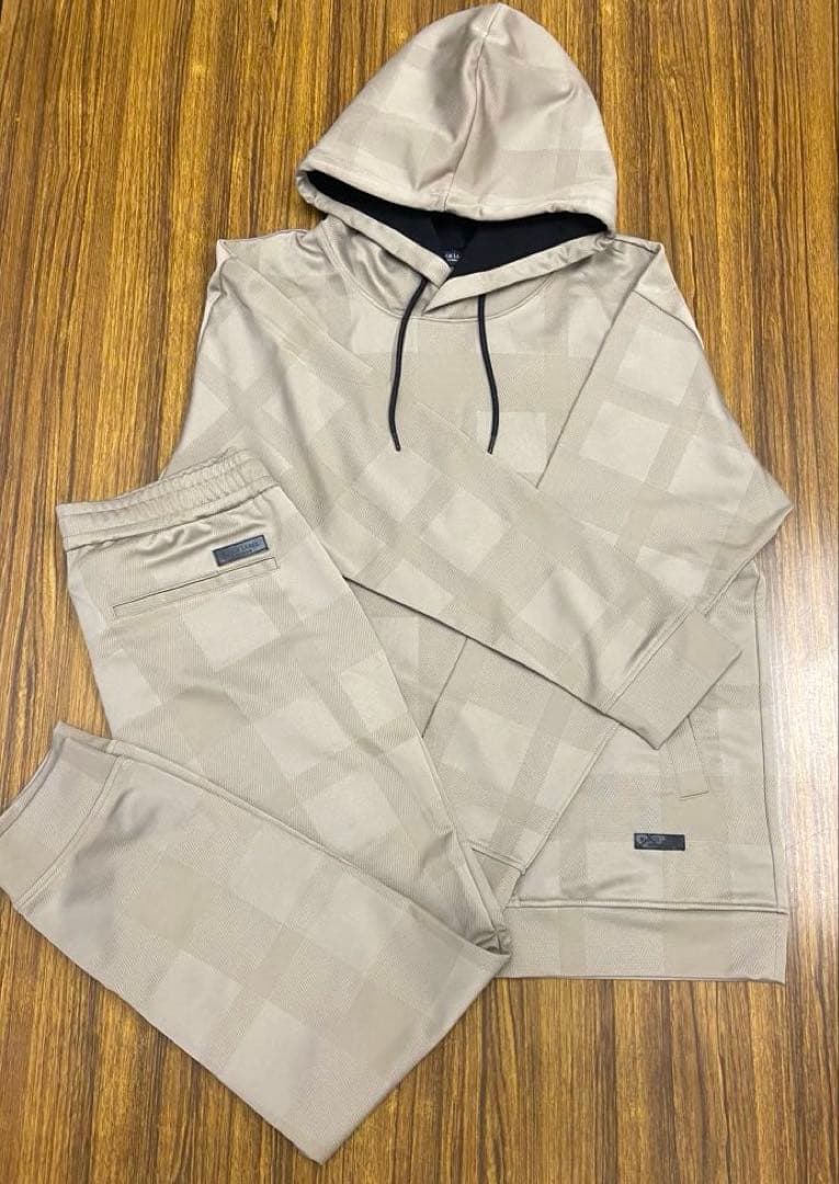 ブラックレーベルフード付きベージュスウェット上下セットアップ上LL下L 楽天市場】【取寄】スウェット 上下 セットアップ レディース スエット