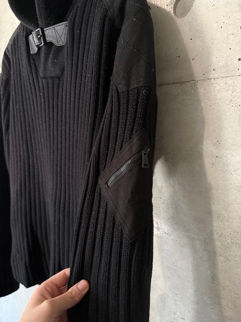 Ralph Lauren ラルフローレン ミリタリーギミック サンプルニット 黒