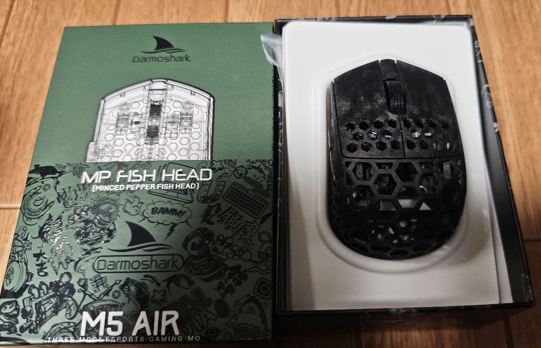 Darmoshark M5 AIR ゲーミングマウス ゲーミングマウス USB-C＋USB-A対応 M5 AIR ブラック M5-AIR-BL [光学