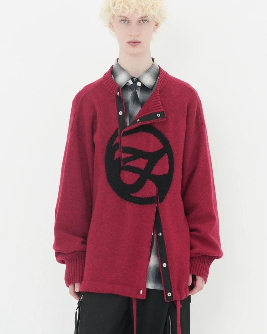 tamme 25aw DOUBLE FRONT KNIT PO PINK