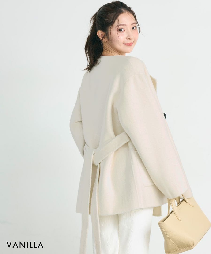 ノーカラー2WAYリバーミドルコート BASEMENTonline - メルカリ