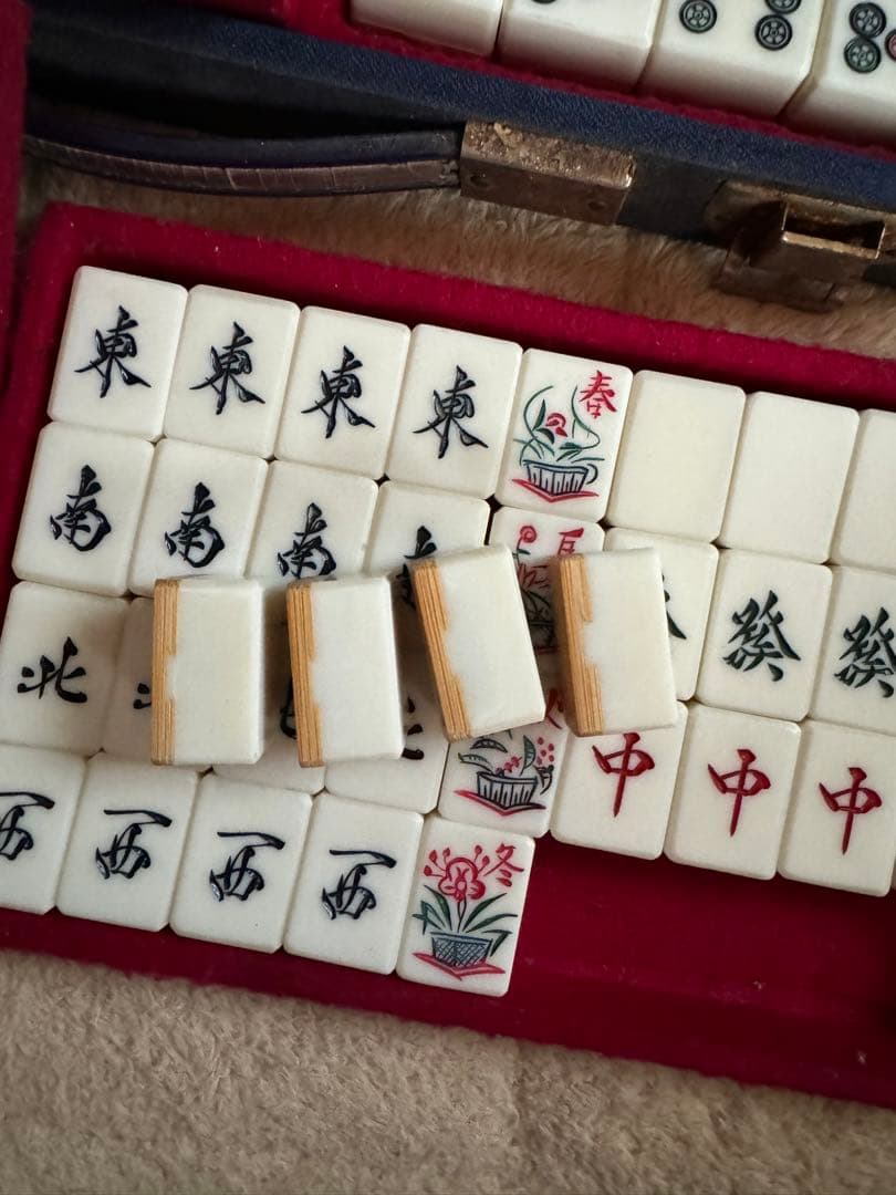 高級麻雀牌 一式 背竹牌 - メルカリ