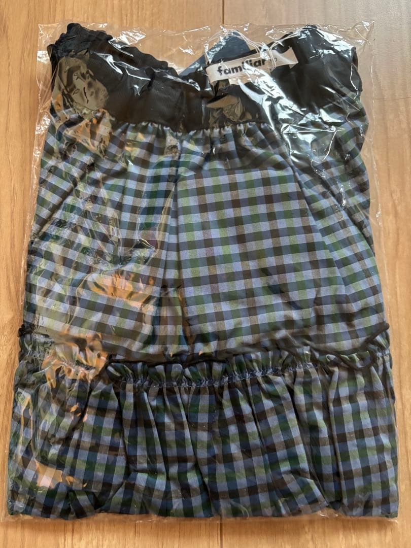 《本日までお値下げ新品未開封》　ファミリアリバーシブルスカート 90cm