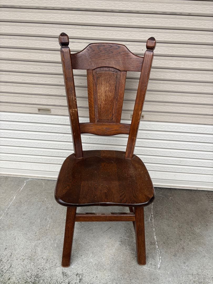 オランダ製 オーク無垢 ダイニングチェア 1脚 アンティーク
