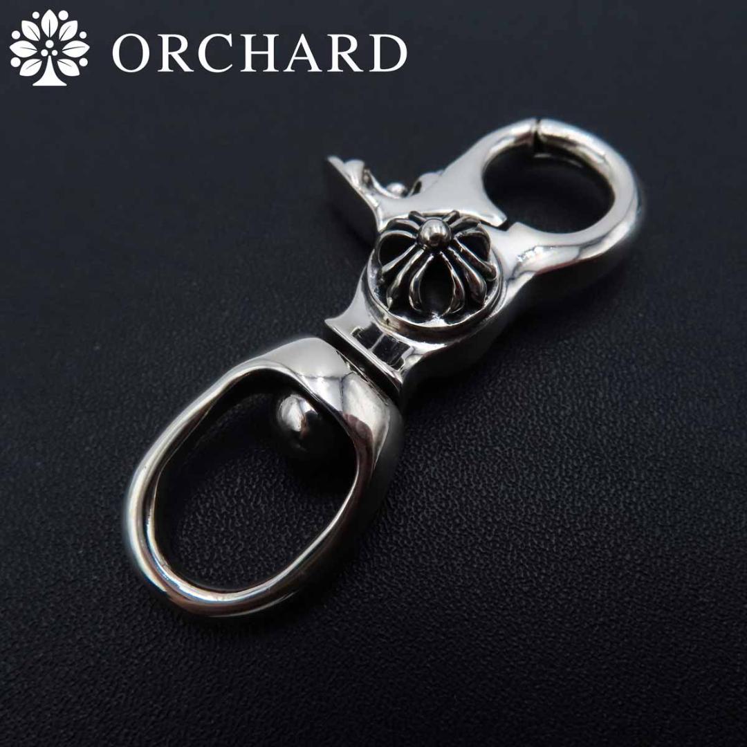 匿名配送/シルバー925/キーリング/キーホルダー/フーラルクロス/クロス シルバー925 キーリング キーチェーン キーホルダー フローラルクロス